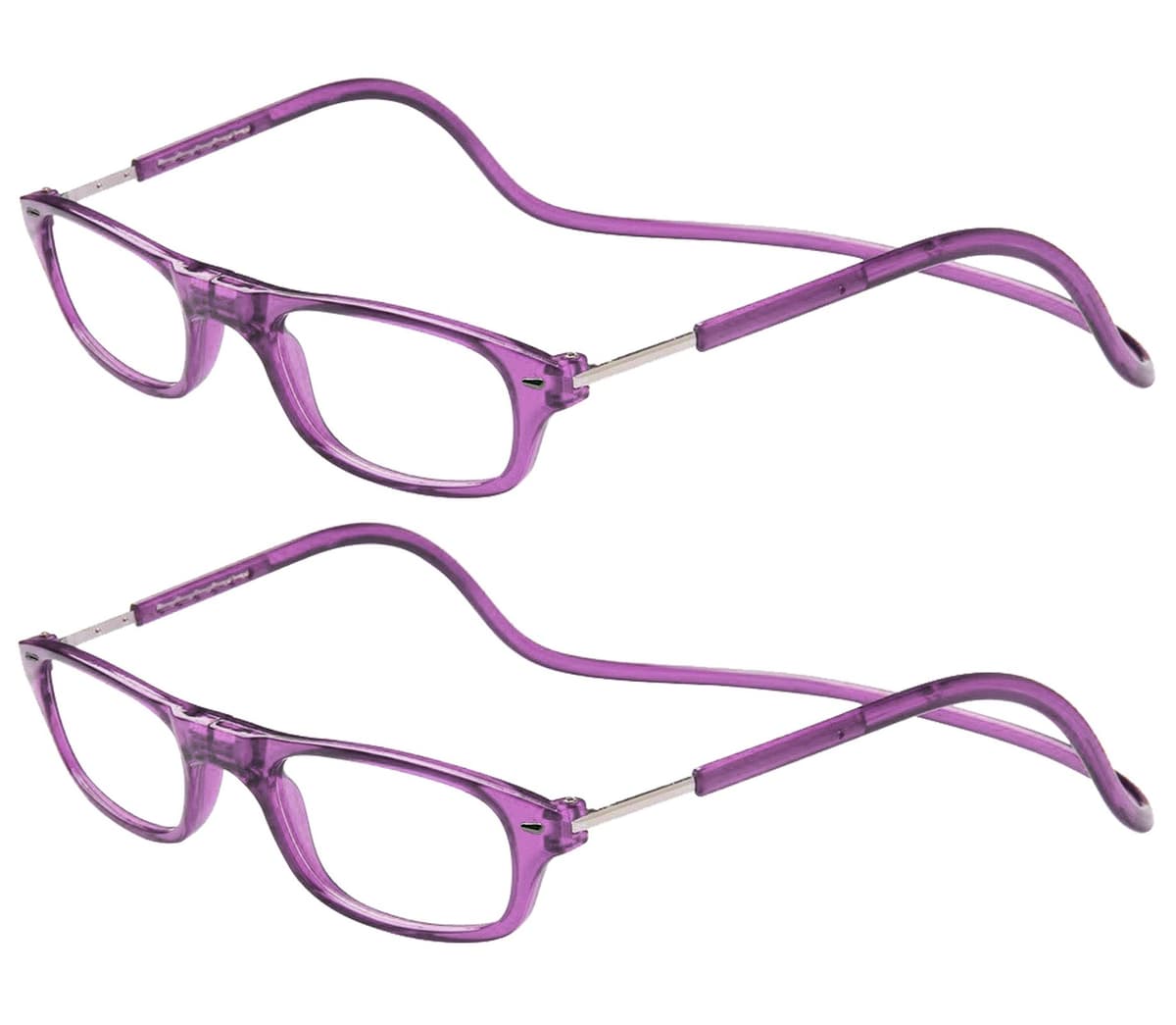 TBOC Pack: Gafas de Lectura Presbicia Vista Cansada – (Dos Unidades) Graduadas +3.50 Dioptrías Montura Negra Hombre Mujer Imantadas Plegables Lentes Aumento Leer Ver Cerca Cuello Imán — view 16