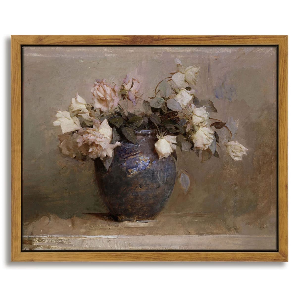 InSimSea Framed Canvas Wall Art, Meadow with Flowers Painting, Landscape for Living Room, Bedroom, Home, Bathroom Decor, 8x10 — view 110