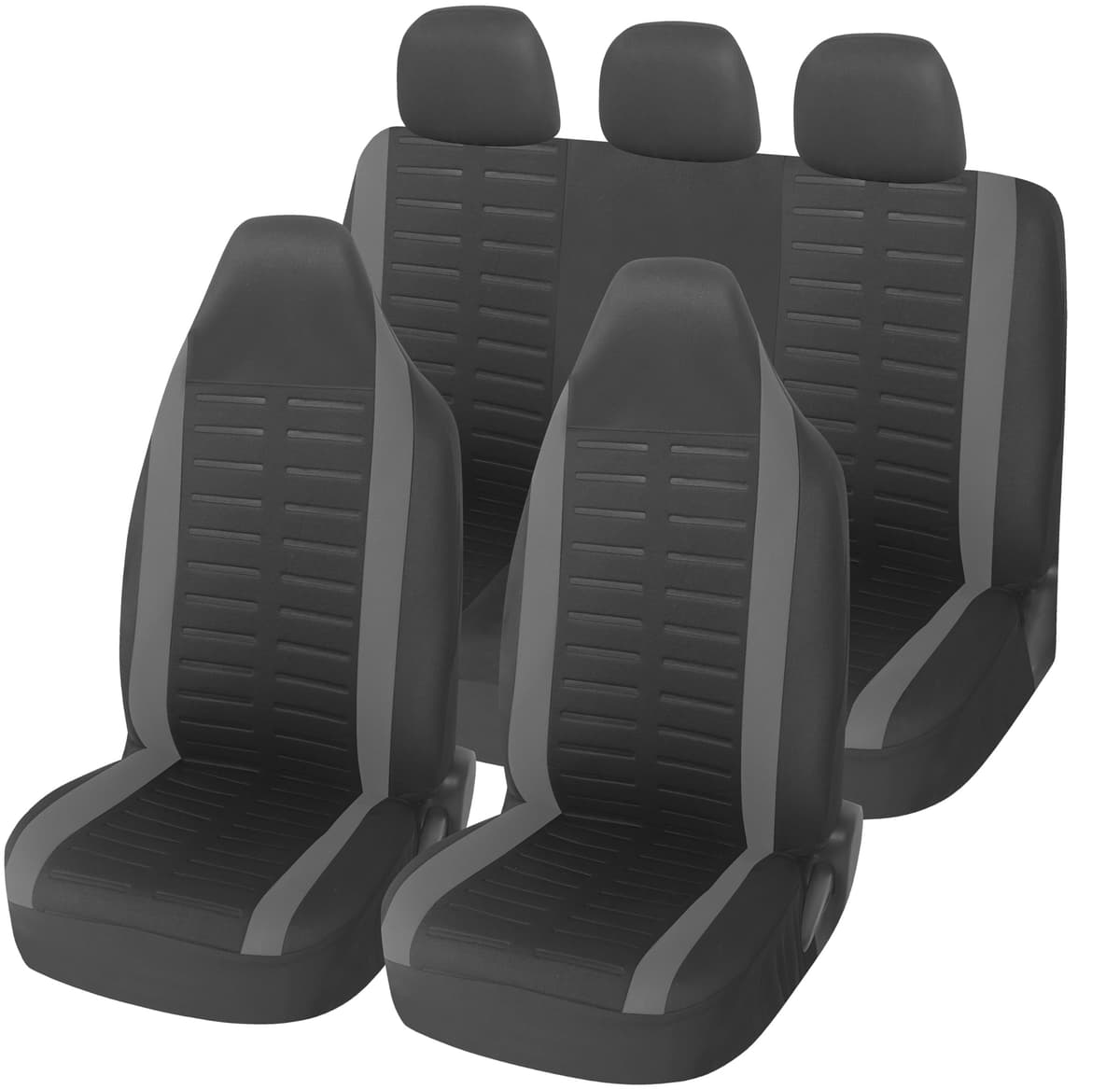 Upgrade4cars Fundas Asientos Delanteros Coche Universales Negro | Cubre Universal | Protector de Asiento Delantero para Conductor y Copiloto | Accesorios Interior Decoracion — view 19