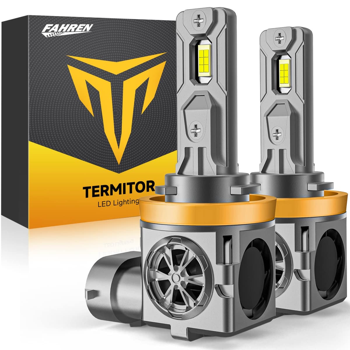 Termitor Latest H7/H7LL Bulbs, 50,000LM 900% Brightness, 6500K White Super Bright, 1:1 Halogen Size, 6500 Cool White H7 Fog Lights, No Adapter Required, Easy Install, Non-Polarity, Pack of 2 — view 23