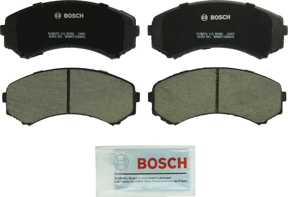 Bosch BC914 QuietCast Premium Ceramic Disc Brake Pad Set For: Acura ILX; Honda Accord, Civic, CR-V, Element, Fit, Front — view 318