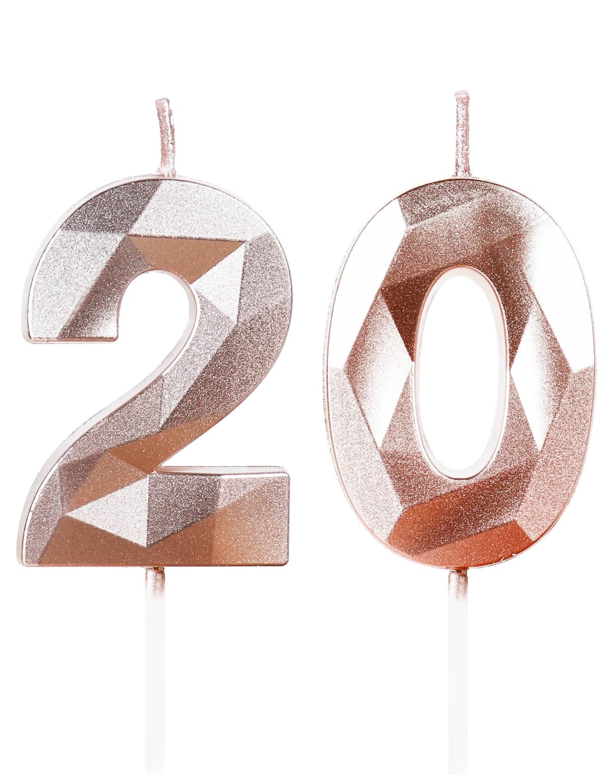 Yiran 50th Birthday Candles, Gold Number 50 Happy Birthday Candles, Cake Topper Decorations for Birthday Party, Wedding Anniversary Celebration Supply — view 87