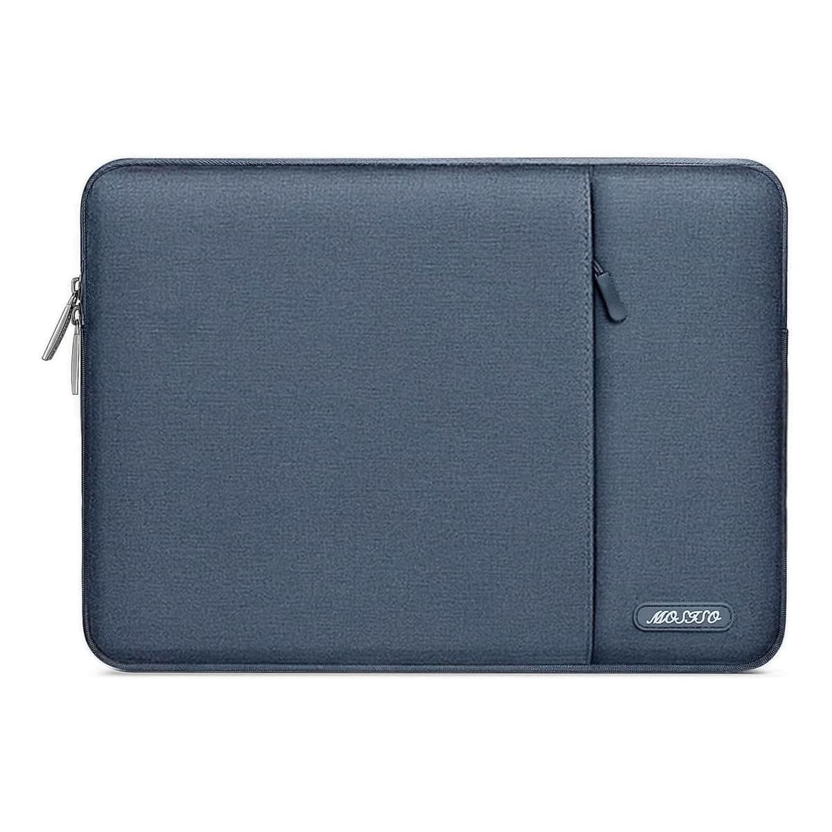 MOSISO Laptop Case 13.3 inch, 13-13.3 inch Laptop Sleeve Compatible with MacBook Air/Pro 13/Pro 14 M5 M4 M3 M2 M1, HP Dell ASUS Lenovo,Polyester Vertical Computer Sleeve Bag with Pocket, Gray — view 68