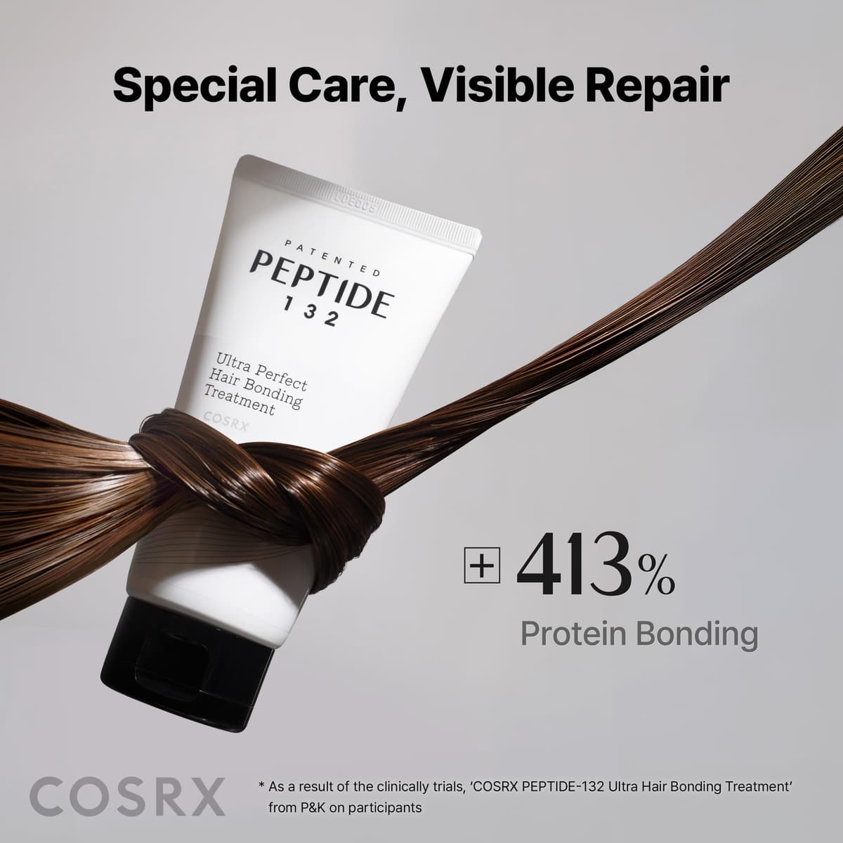 COSRX PEPTIDE 132 Hair Bonding Repair Treatment - Deep Conditioner Hair Mask for Damaged, Dry Hair, Repairs Breakage & Split Ends, For All Hair Types 60ml — view 7