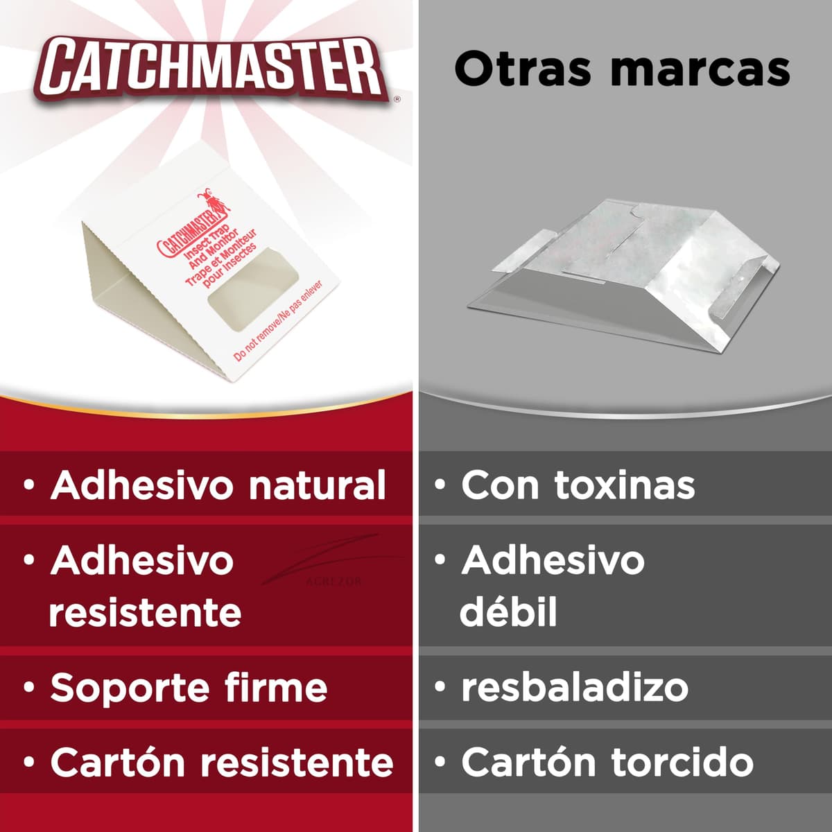 Catchmaster 100i – Trampas para Cucarachas 30 Piezas – Trampas Cucarachas Adhesivas de máxima Calidad – Sin Veneno ni Biocidas – Seguras para Niños y Mascotas – Adhesivo Natural — view 8