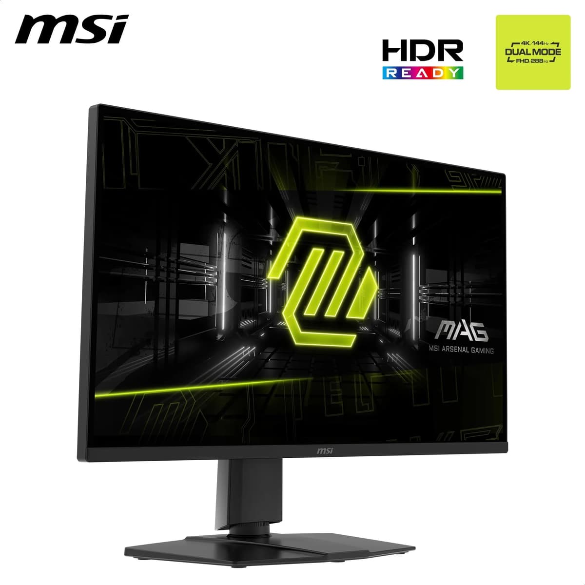 MSI MAG 275UPD E14 27-Inch, 4K UHD Gaming Monitor, 3840 x 2160 IPS, 288Hz, 1ms, HDR ready, Eye care, Dual-Mode, HDMI 2.1, DP 1.4a, Frame-less, Tilt/Height Adjustable, Vesa Mount, Black — view 2