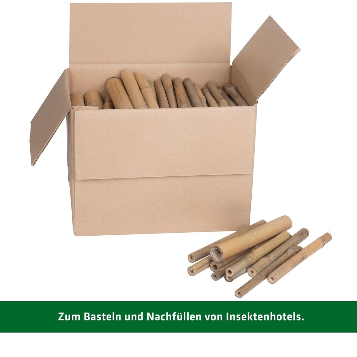 GARDIGO® Tubos de bambú para Hotel de Insectos, 150 Unidades, Tubos de anidación de bambú para Abejas Silvestres, Accesorios para casa de Insectos, Hotel de Abejas, casa de Abejas Silvestres, caña de — view 2