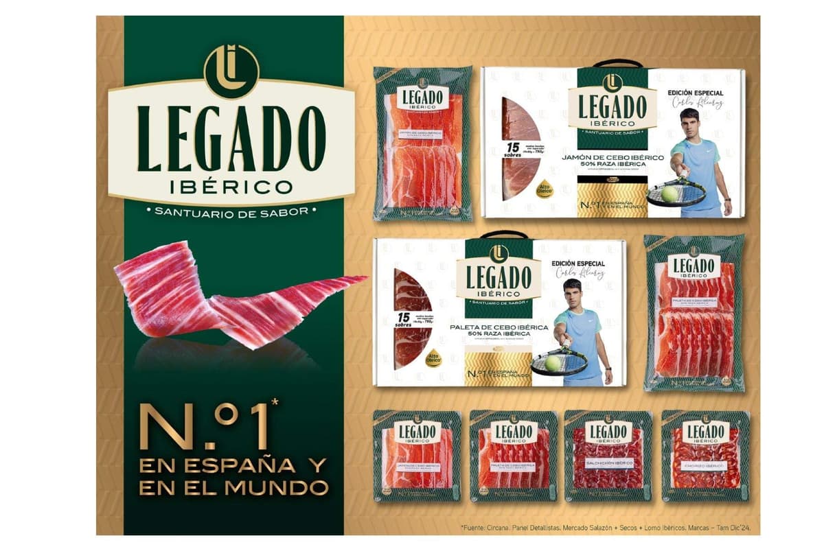 Elpozo maletín paleta de cebo ibérico medias lonchas 15x50g - Edición especial Carlos Alcaraz - Especial para regalo — view 4