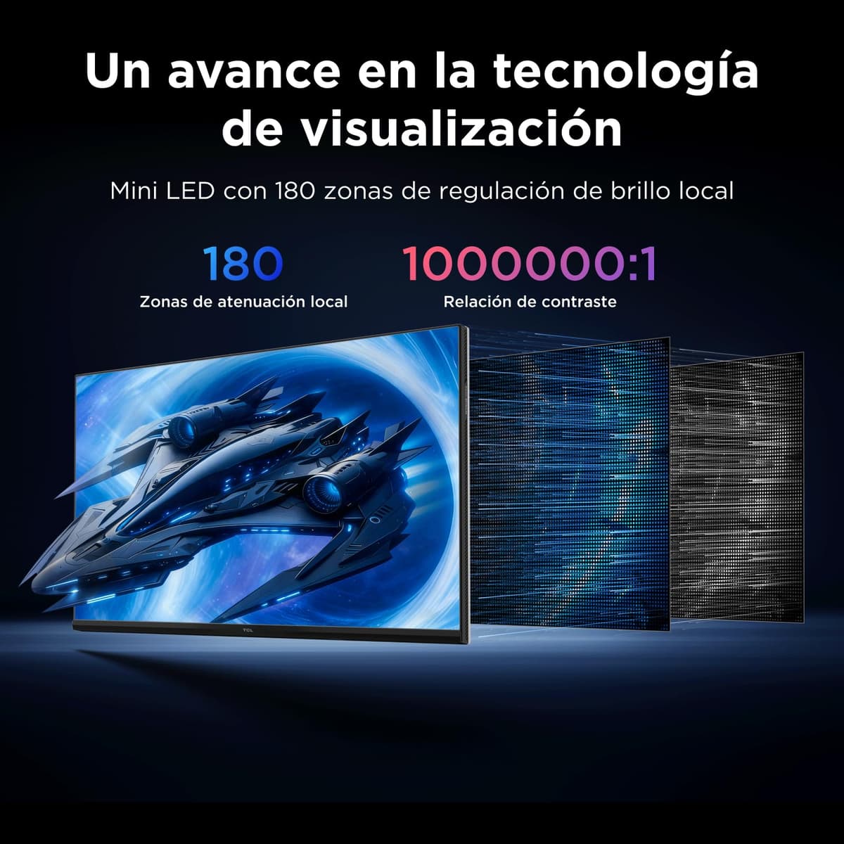 TCL 25G64 Monitor Gaming 25 Pulgadas QD-Mini LED, Full HD, 300Hz, Panel Fast-IPS, 600 nits HDR, 1ms, AMD FreeSync Premium, G-Sync Compatible — view 5
