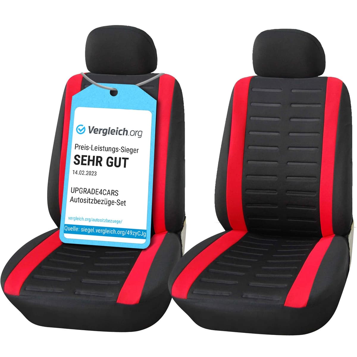 Upgrade4cars Fundas Asientos Delanteros Coche Universales Negro | Cubre Universal | Protector de Asiento Delantero para Conductor y Copiloto | Accesorios Interior Decoracion — view 17