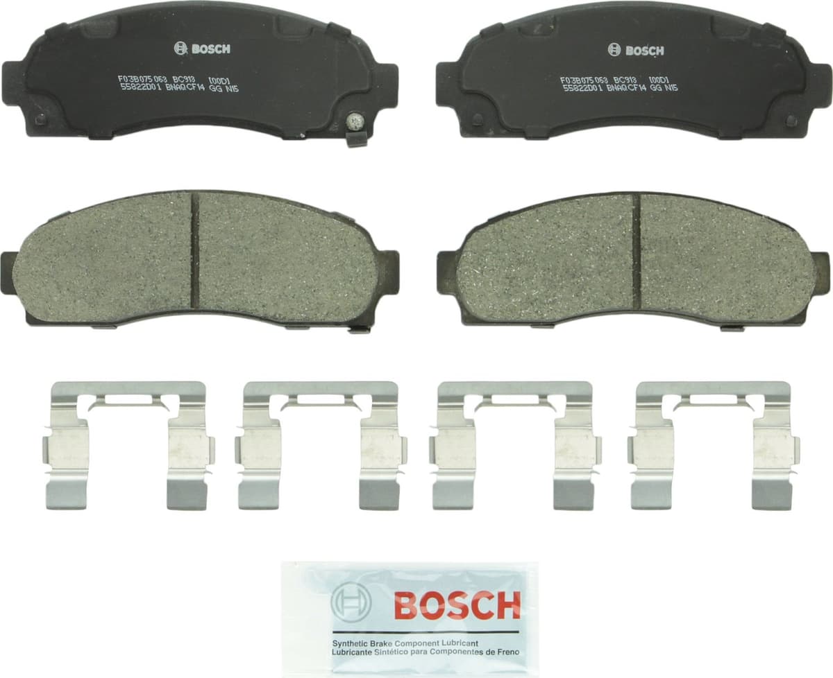 Bosch BC914 QuietCast Premium Ceramic Disc Brake Pad Set For: Acura ILX; Honda Accord, Civic, CR-V, Element, Fit, Front — view 191