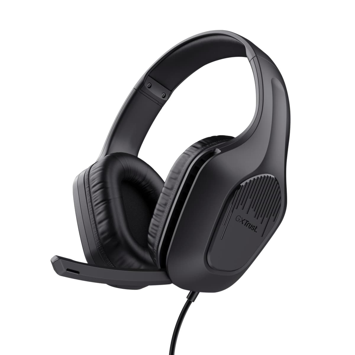 418 Rayne Lightweight Gaming Headset for PC Xbox PS4 PS5 Switch Mobile, 50mm Drivers, 3.5mm Connection, Foldable Microphone, 2m Over-Ear Wired Headphones, Black