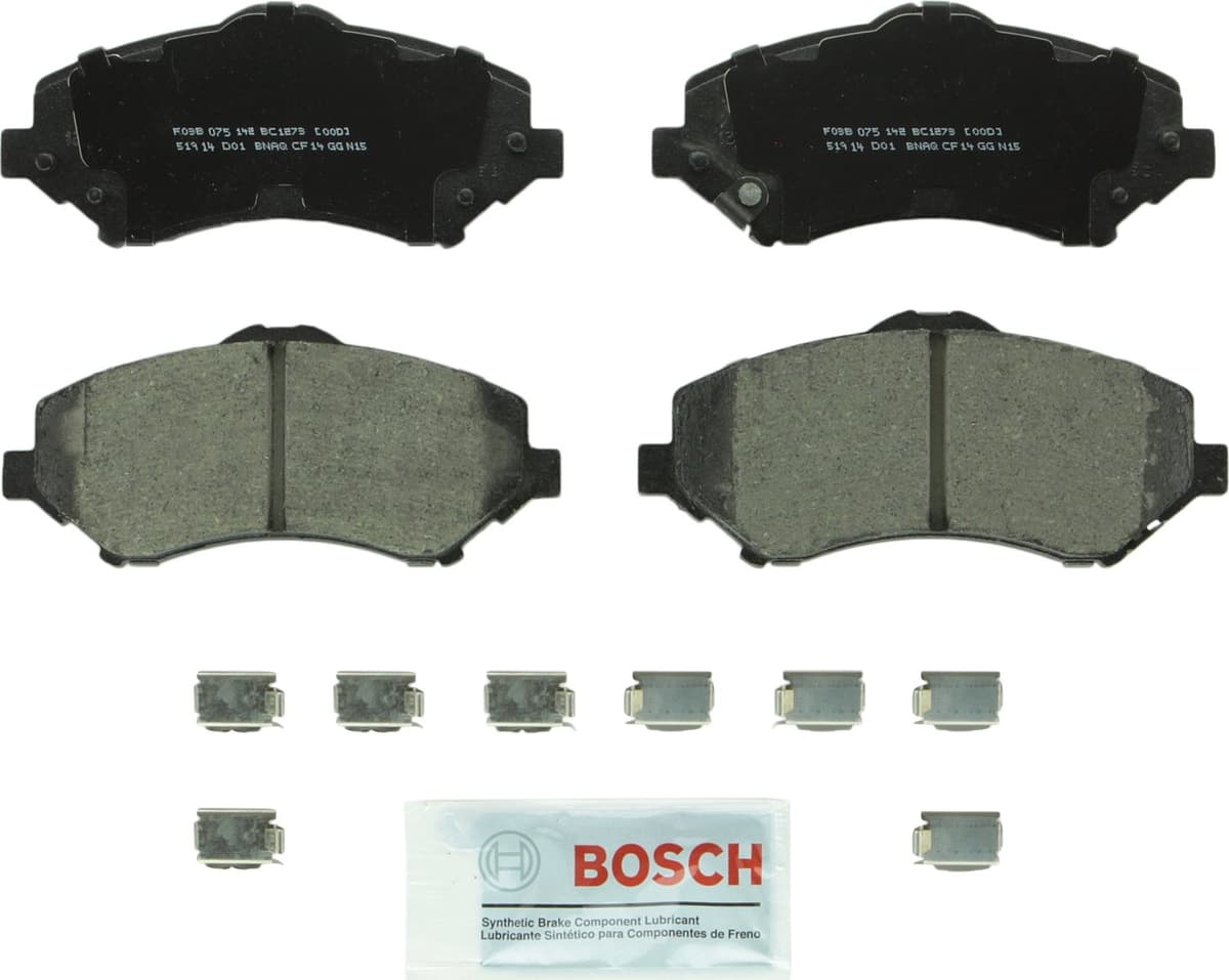 Bosch BC914 QuietCast Premium Ceramic Disc Brake Pad Set For: Acura ILX; Honda Accord, Civic, CR-V, Element, Fit, Front — view 333