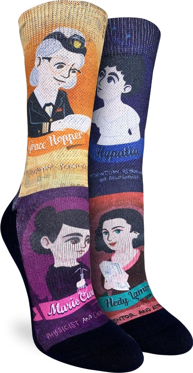 Good Luck Sock Women's Floral Dinosaurs Socks, Shoe Size 5-9 — view 39