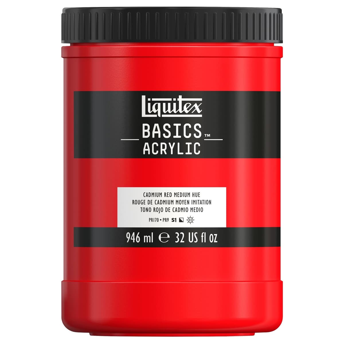 LIQUITEX Basics Acrylic Paint, Mars Black, 118 ml Tube — view 86