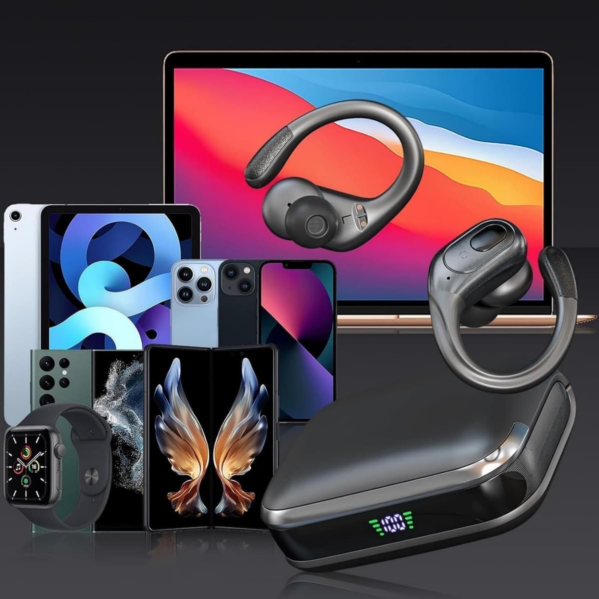 Bluetooth 5.4 Wireless Earbuds, Noise Cancelling Earbuds with 75 Hours Playtime, LED Power Display, IPX7 Waterproof Earbuds — view 7