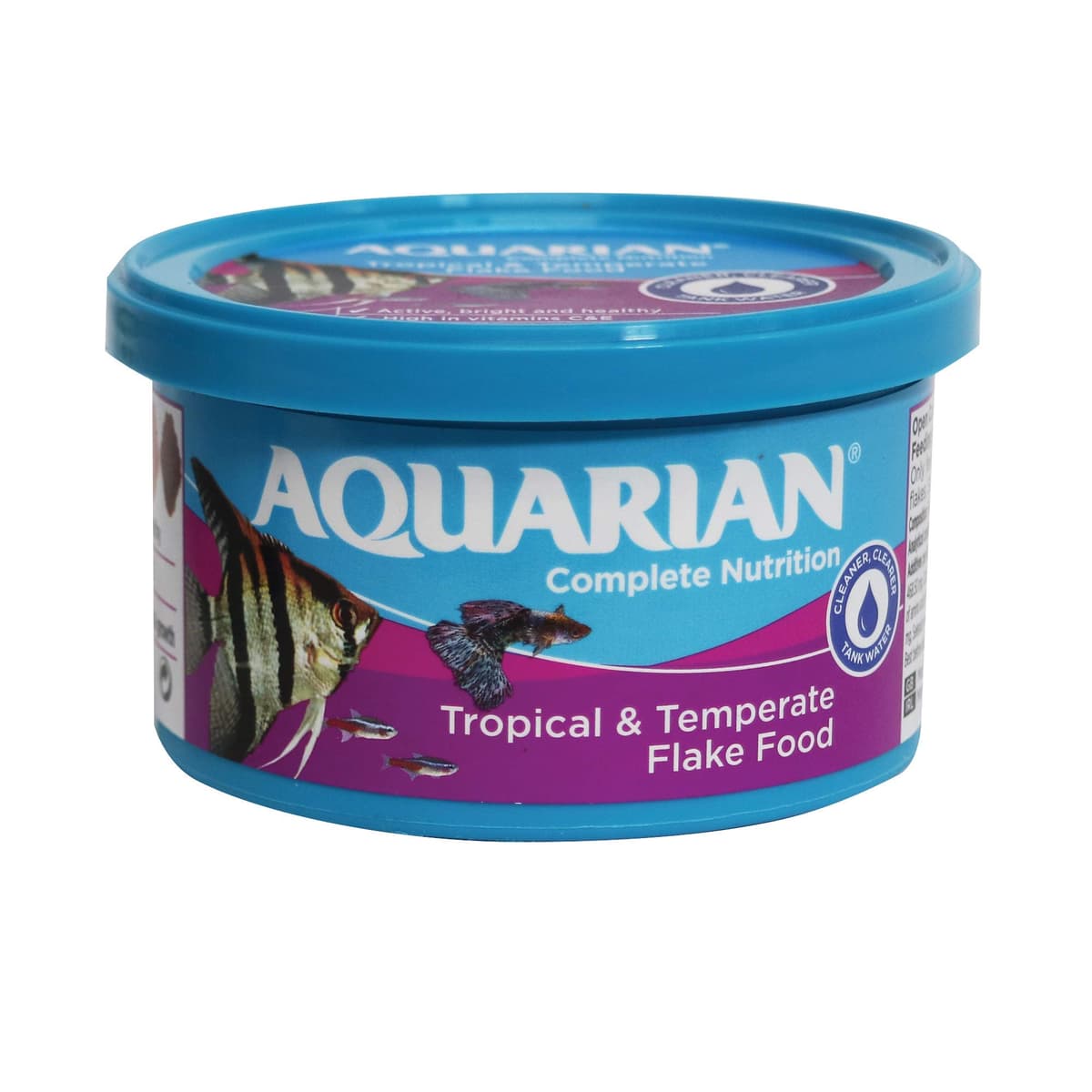 AQUARIAN Complete Nutrition, Aquarium Tropical & Temperate Fish Food Flakes, 50g Container — view 8