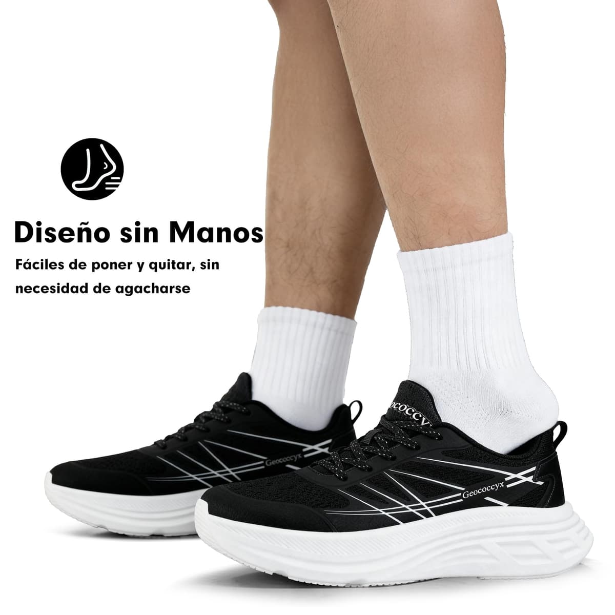 Zapatillas Running Hombre Puntera Ancha Zapatos de Deportivas Transpirables para Correr 39-46 EU — view 7