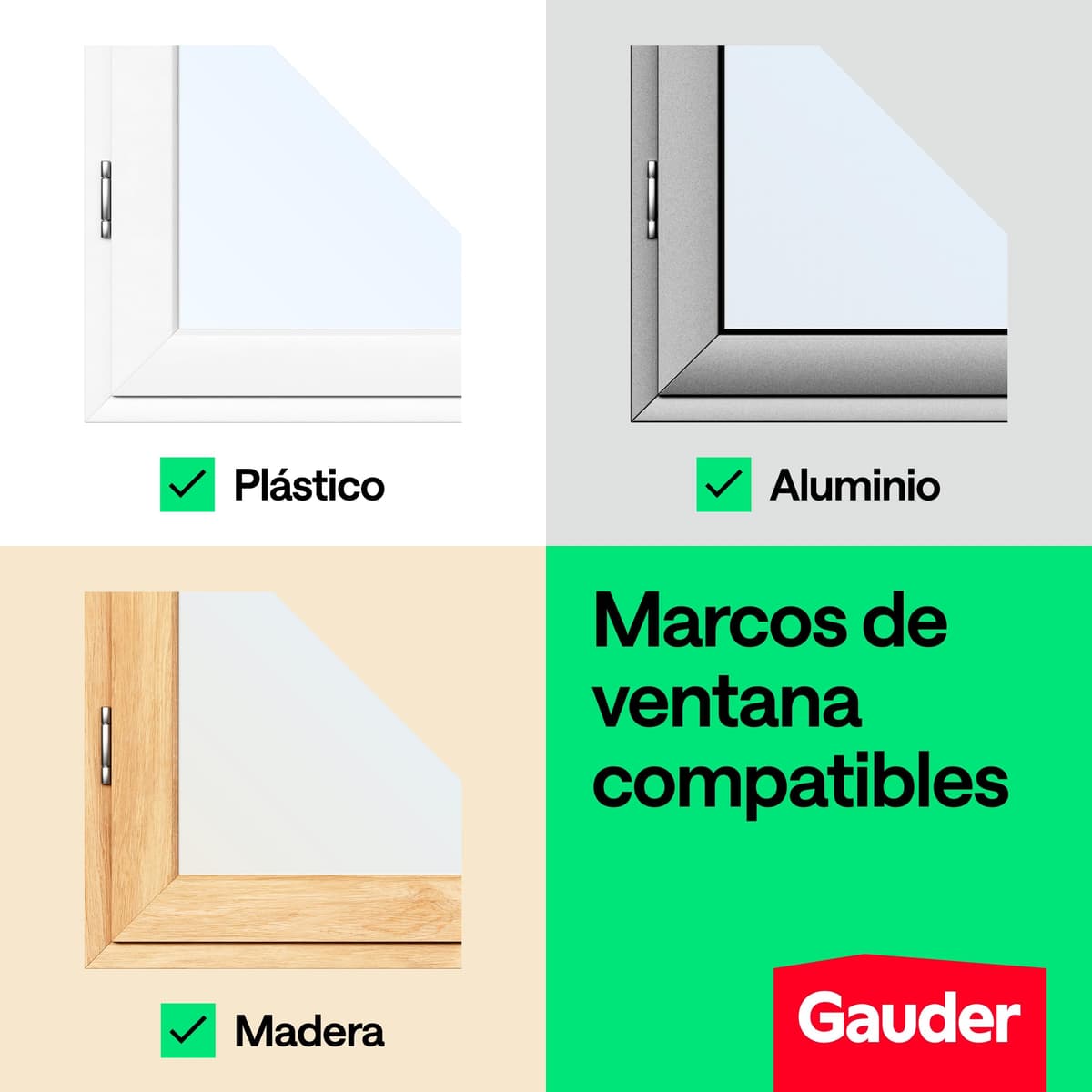 GAUDER Mosquitera para Ventana - Red Anti-Insectos con Cierre de Gancho y Bucle - Protección Adhesiva contra Mosquitos - Malla Autoadhesiva (130 x 150 cm - Bianca) — view 4
