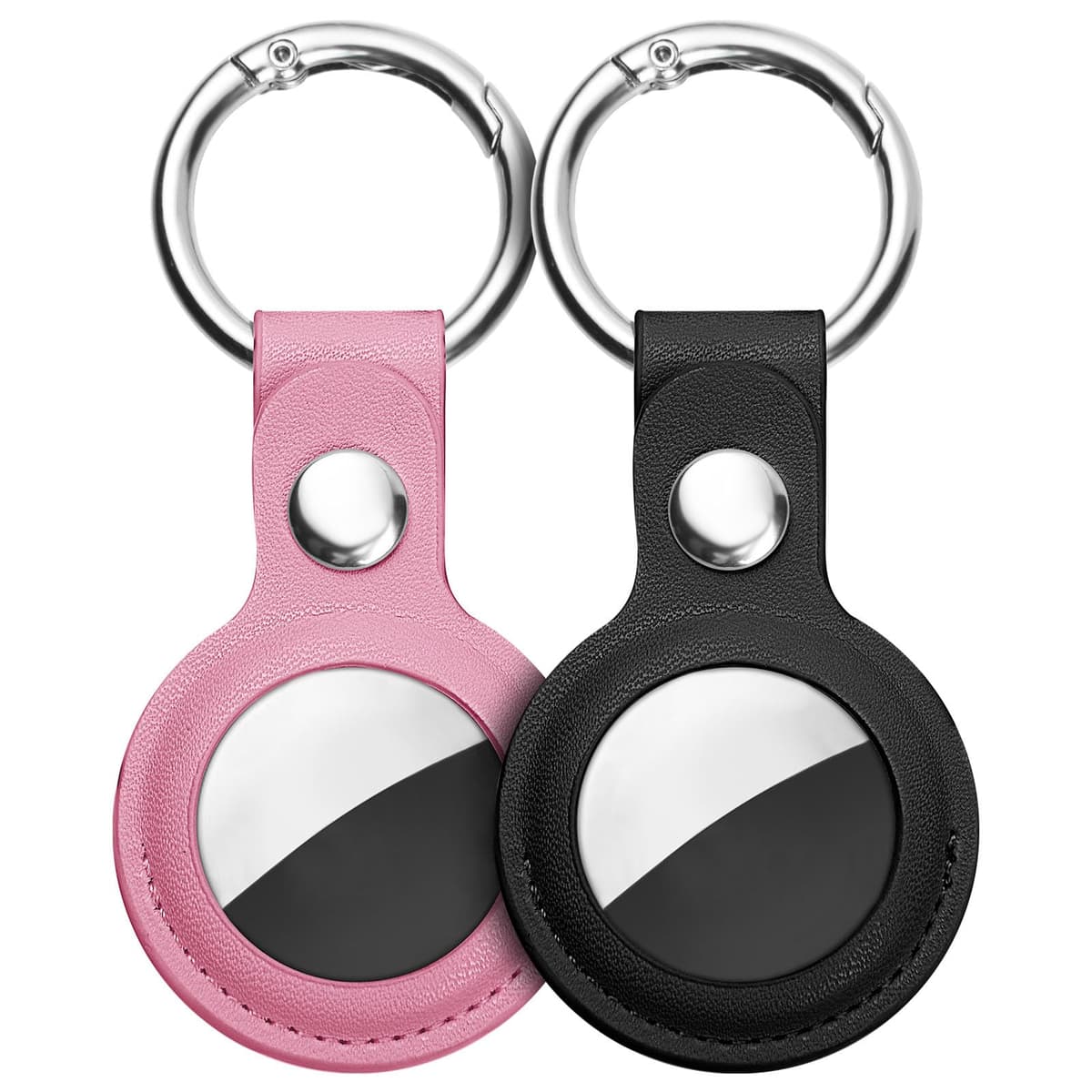 Ainiv Llavero para AirTag, 1 Pieza Llaveros para AirTag Funda Protectora, PU Localizador Portátil Antipérdida, Protectora de Cuero Funda Bluetooth Tracker Mascotas y Mochilas — view 20