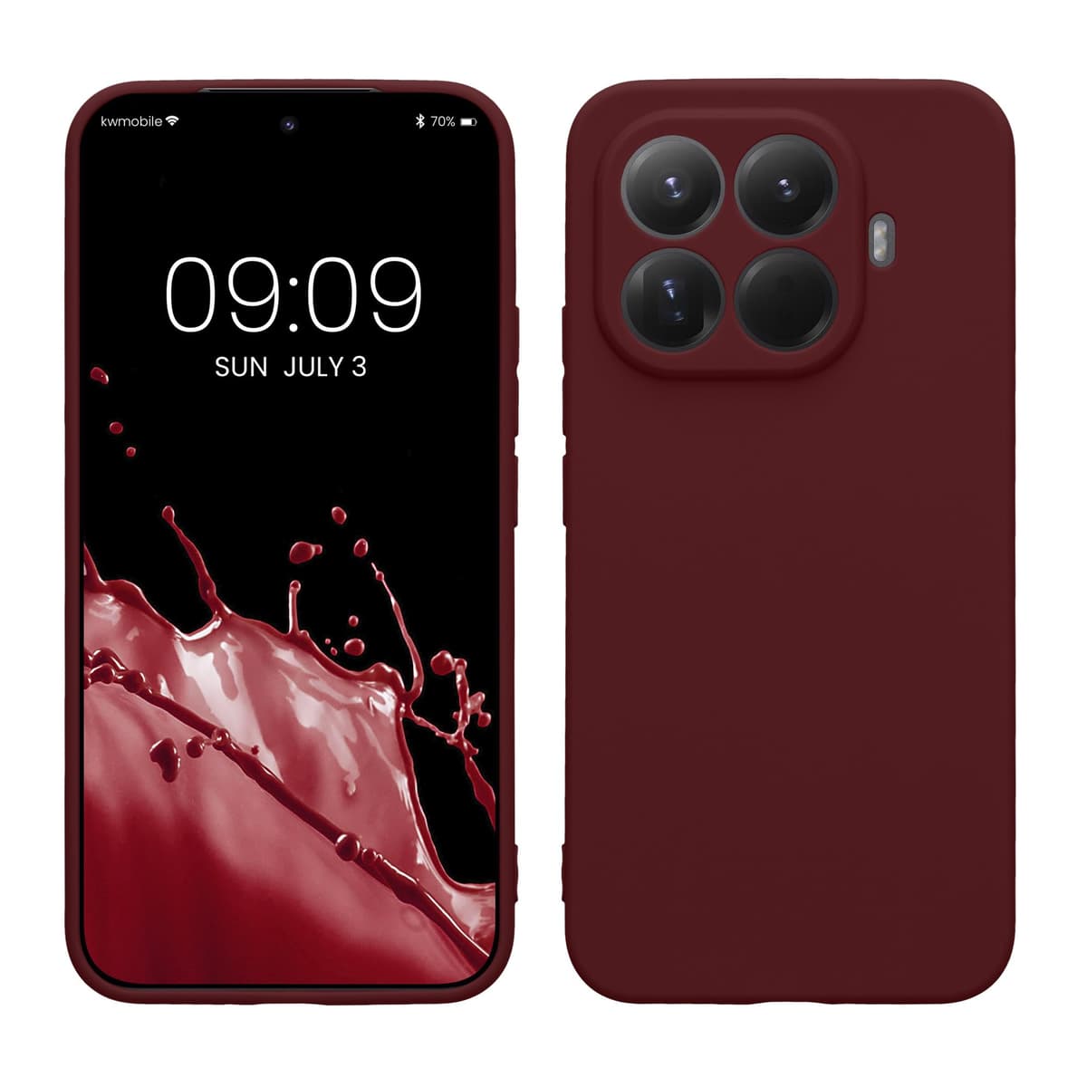 kwmobile Carcasa Compatible con Xiaomi Redmi Note 14 Pro 5G / Poco X7 Funda - Funda Ultrafina de TPU con Bordes elevados - Lavanda Metalizado — view 374
