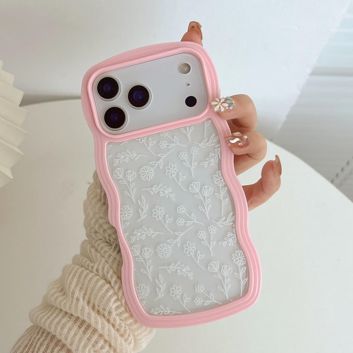 QLTYPRI Compatible with iPhone 11 Case, Cute Curly Wave Frame Clear Case for Girls Women, Transparent Soft Silicone TPU Bumper Shockproof Protective Phone Cover for iPhone 11 - Purple — view 71