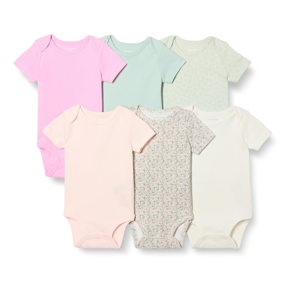 Amazon Essentials Unisex bebé Bodies de Manga Corta