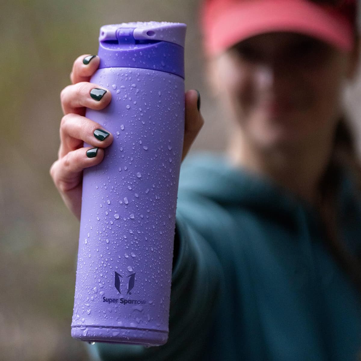 Super Sparrow Insulated Water Bottle - Travel Mug - 500ml, 750ml，950ml - Stainless Steel Water Bottles - BPA Free - Leakproof Metal Bottles - Includes 2 Lids, Straw Lid & Spout Lid — view 4