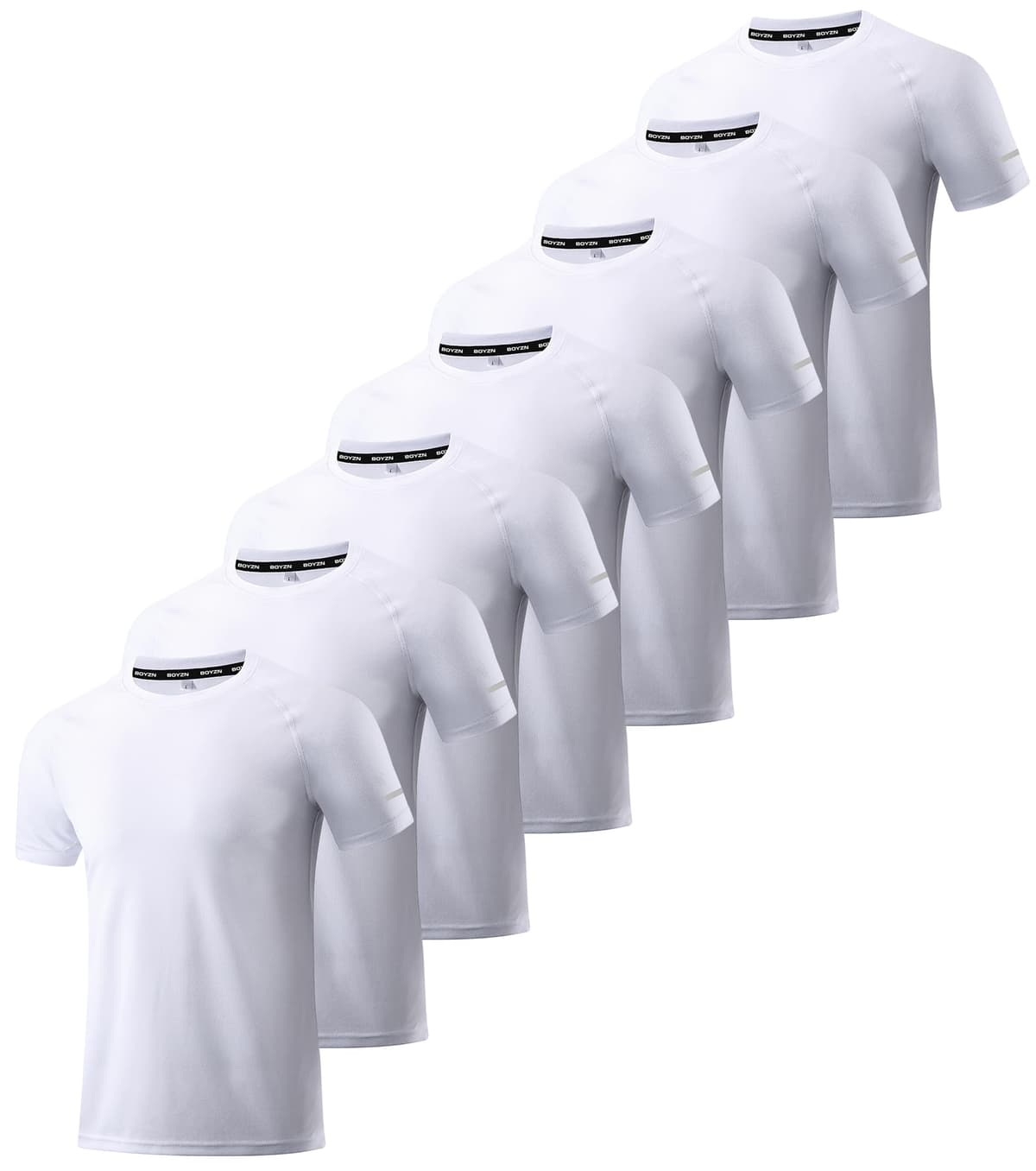 Boyzn 1, 3, 5 or 7 Pack Men's Workout Running Shirts, Dry Fit Moisture Wicking T-Shirt, Gym Athletic Short Sleeve Tee Shirts — view 28