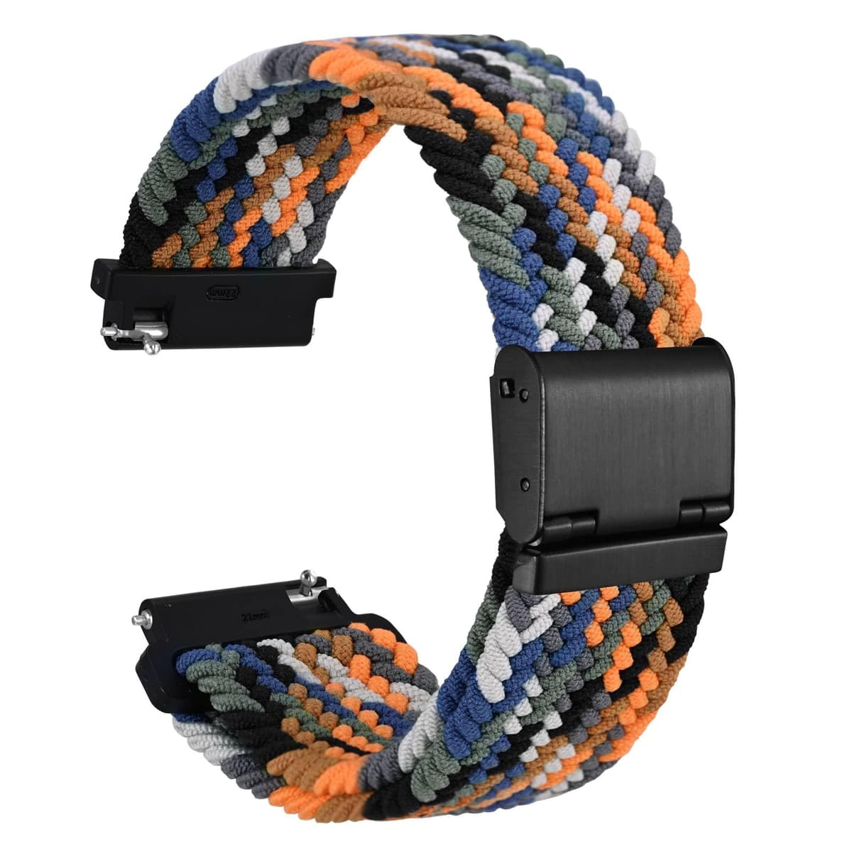 WOCCI Tejido Correas Reloj de Nailon para Hombre y Mujer, Hebilla Ajustable, Liberación Rápida, Trenzado Bandas Deportivas de Repuesto 18mm 19mm 20mm 21mm 22mm — view 24