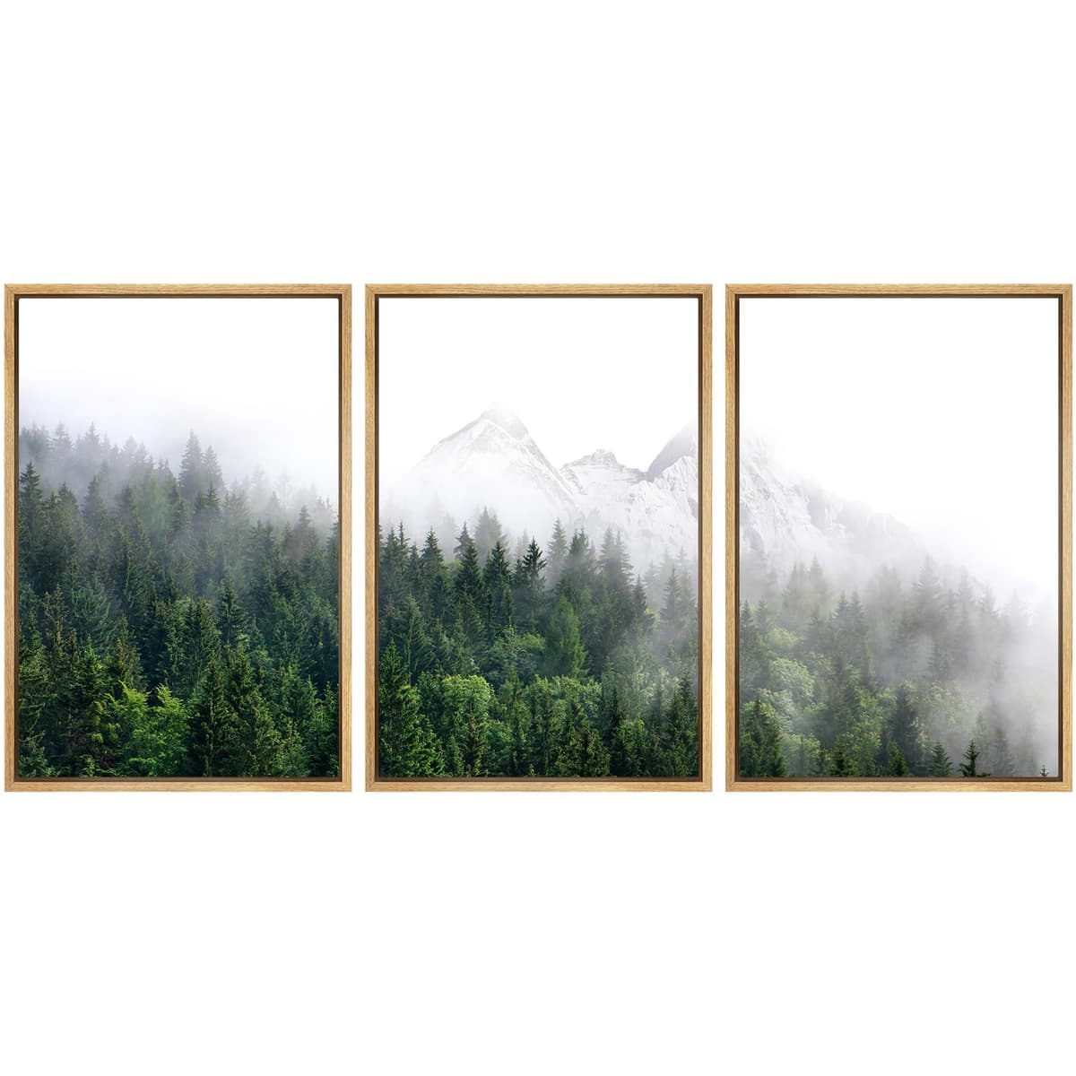 SIGNWIN Framed Canvas Print Wall Art Set Coastal Serenity Abstract Seaside Illustrations Modern Art Decorative Rustic Calm/Zen for Living Room, Bedroom, Office - 24"x36"x3 Natural — view 127