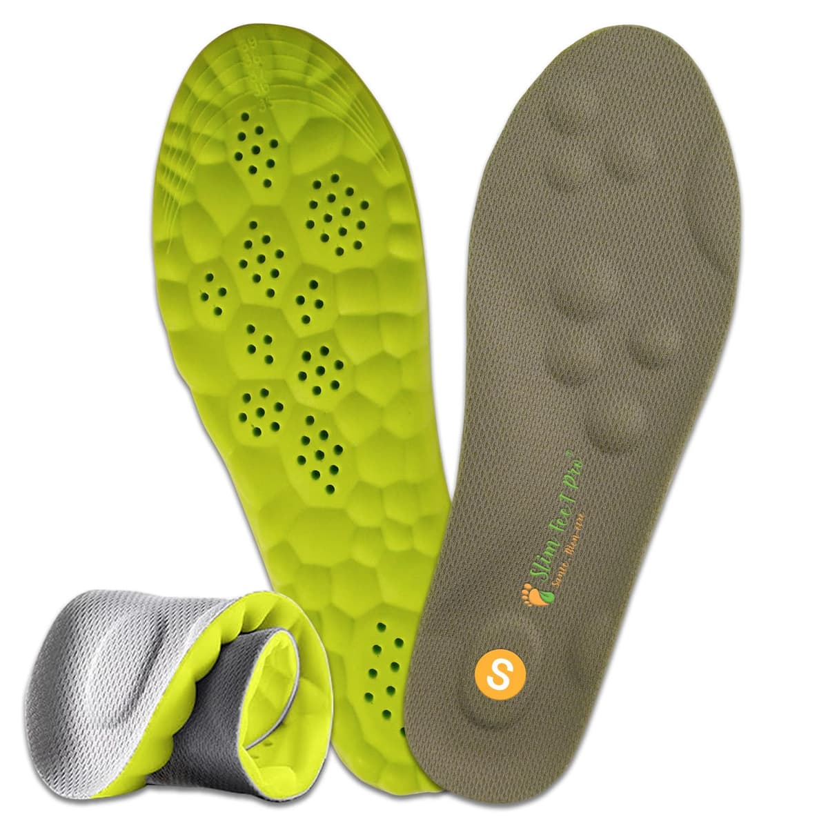 Slim Feet PRO Plantilla Nube Confort Ortopédica XXL 43-44 – Amortiguadora y Transpirable | Antideslizante | Alivio para Pies, Rodillas y Espalda – Hombre & Mujer — view 8