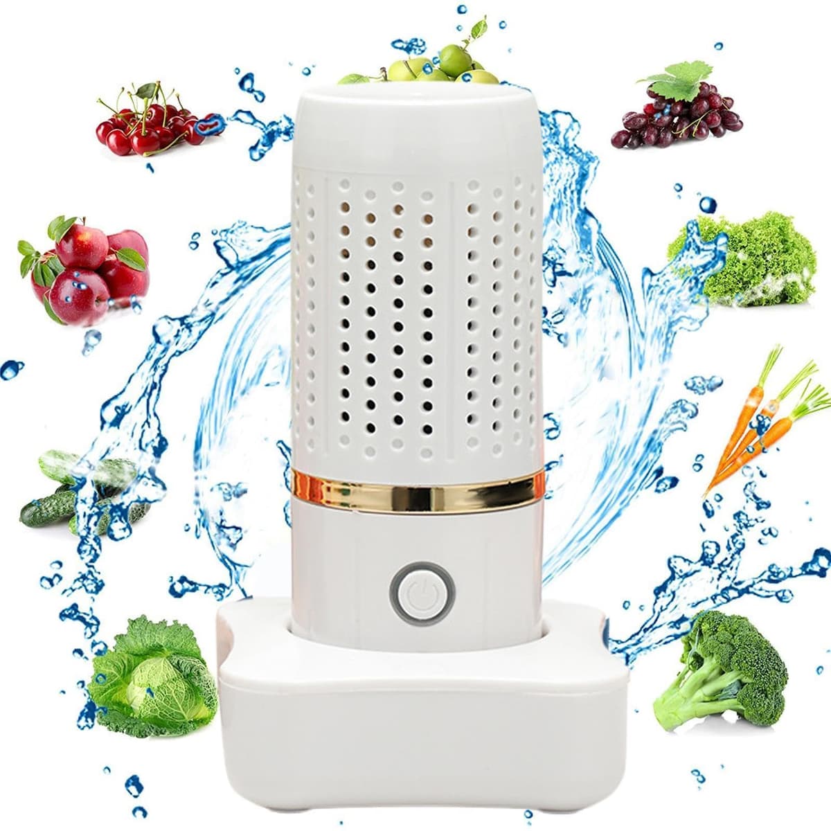 Fruit and Vegetable Washing Machine, 4800mah USB Wireless Fruit Washer Portable Food Purifier for Home Use — view 3