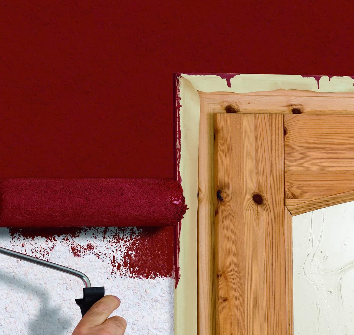 tesa Cinta de Pintar STANDARD, Cinta de Pintor, Removible Sin Residuos hasta 2 Días Después, Sin Disolventes, Ancha, 50 m x 19 mm — view 3