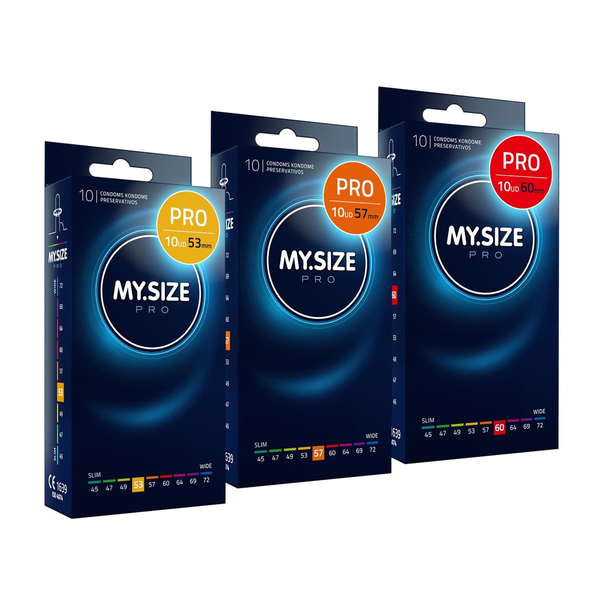 MY.SIZE PRO Condones ÉLITE, talla 5, 60 mm, XL, 10 piezas - Látex Vytex extra puro, fácil de abrir — view 17