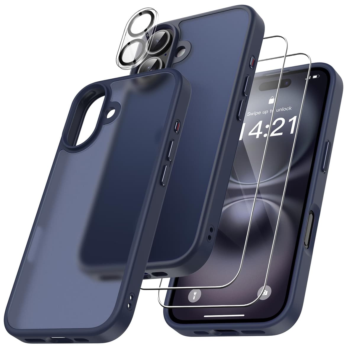 FLLAO 4 en 1 Funda para iPhone 15 con 2 Protector Pantalla y 1 Protector Lente Cámara, [Almohadilla de Aire integrada] Antigolpes Antiarañazos Carcasa 6,1 Pulgadas, Transparente — view 122