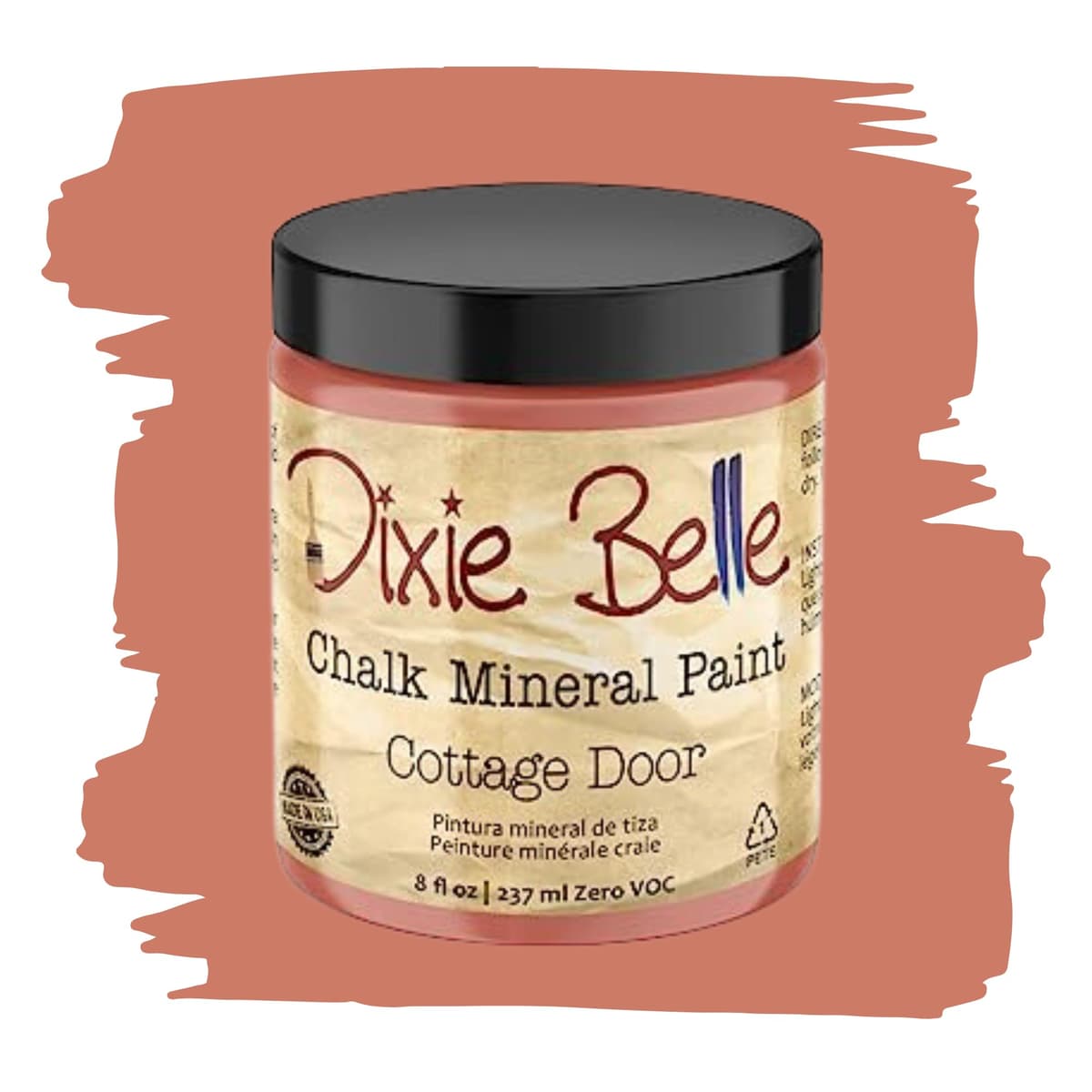 Dixie Belle Paint Company Chalk Finish Furniture Paint - Caviar (32oz) - Matte Black Chic Chalk Mineral DIY Furniture Paint — view 267