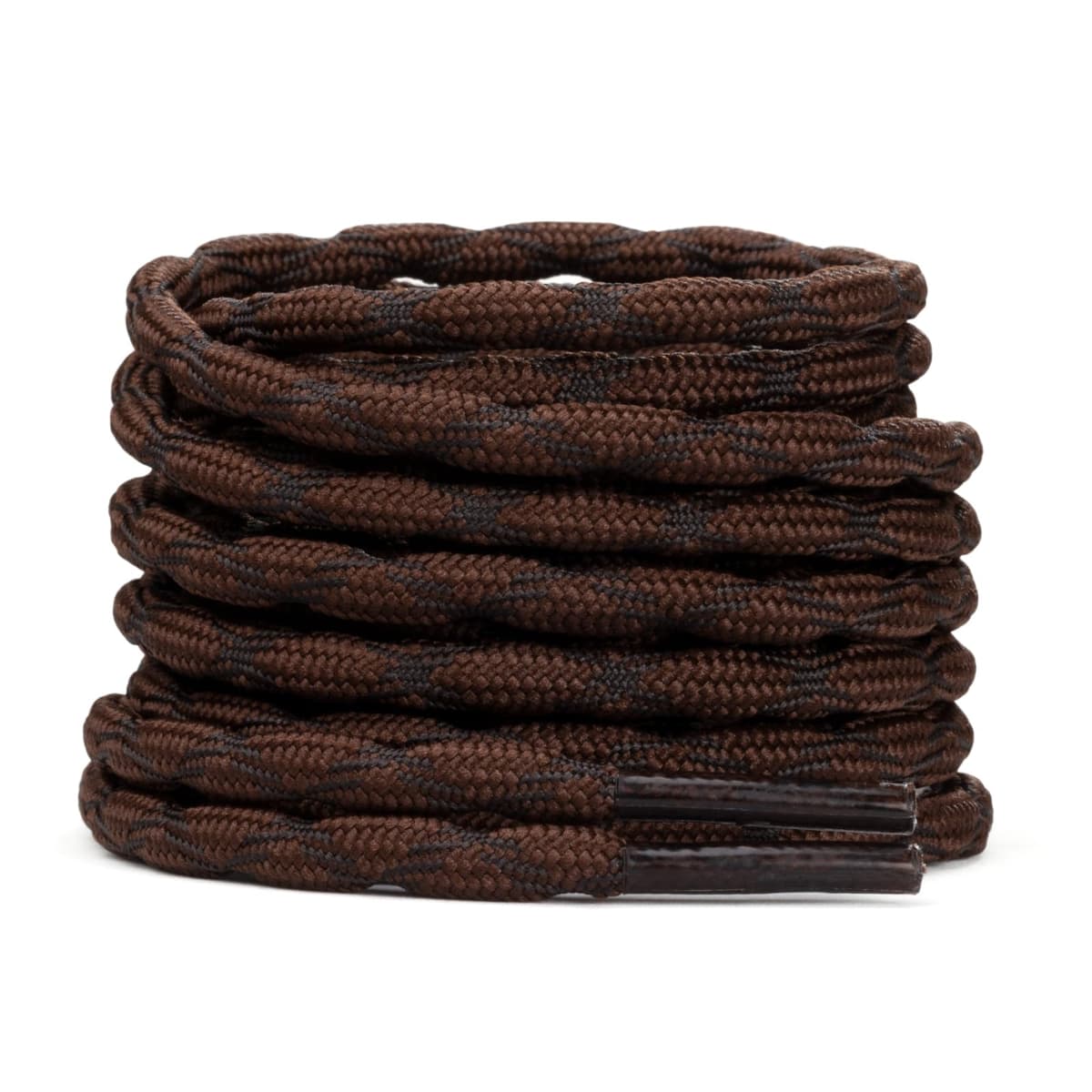 Stepace 2 Pares Cordones Redondos 4,5mm para Botas de Senderismo, Montaña y Trabajo, Cordones de Nylon Resistentes para Trekking