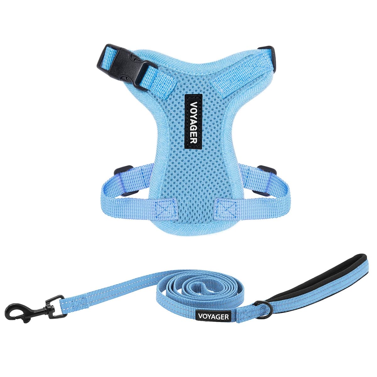 Best Pet Supplies Voyager Step-in Lock Pet Harness – All Weather Mesh, Adjustable Step in Harness for Cats and Dogs Turquoise (Matching Trim), XL (Chest: 22-36") — view 12