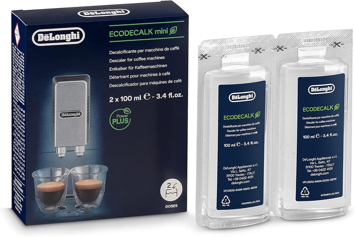 De'Longhi EcoDecalk Descaler DLSC500, 5 Decalcification Doses, Coffee Machine Descaler, Coffee Machine Maintenance Accessory, Plant-Based Ingredients, Bottle with 5 Doses, 500ml — view 10