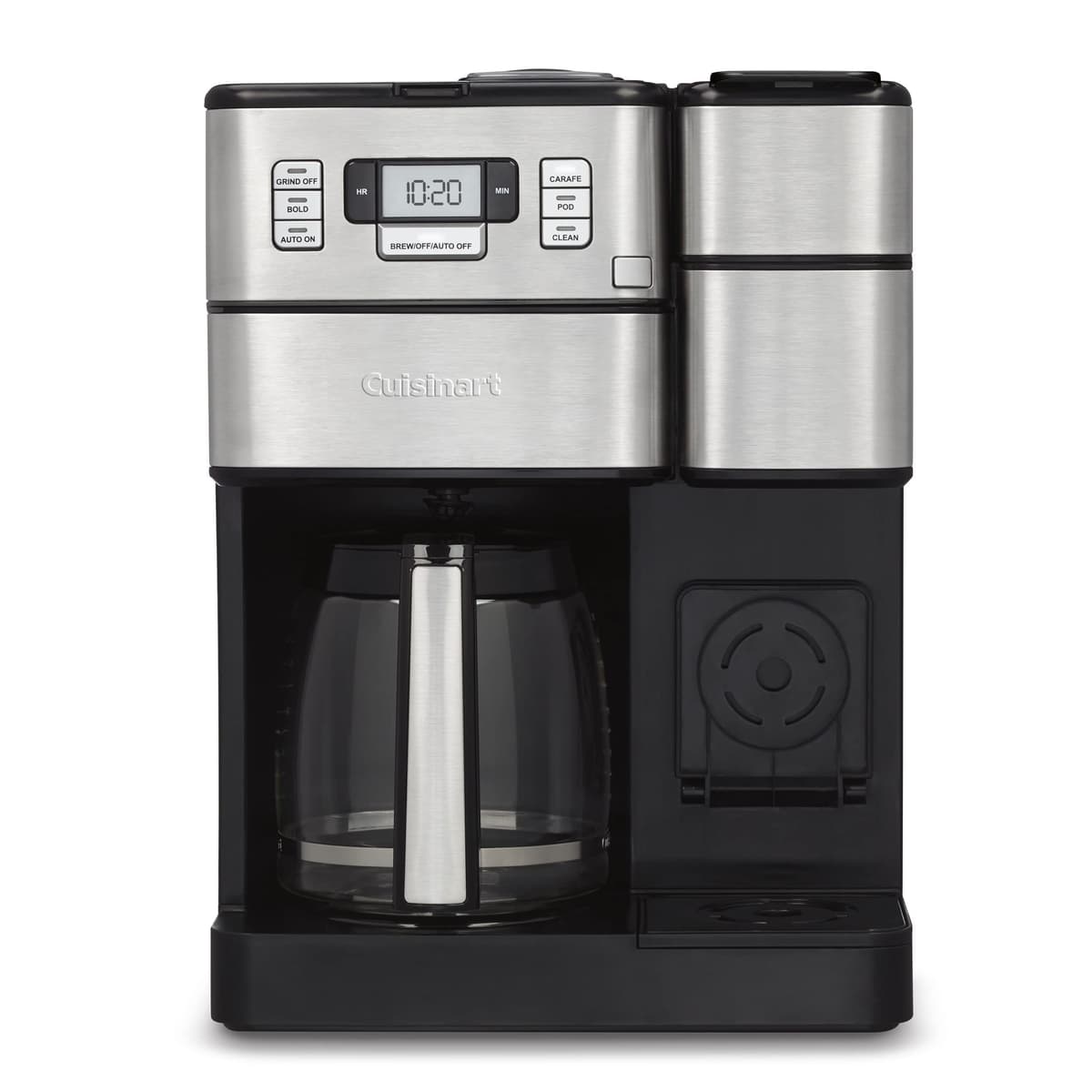Cuisinart Automatic Grind & Brew 12-Cup Coffee Maker with Blade Grinder, Programmable Coffee Machine Glass Carafe with 1-4 Cup Setting, Brew Pause, Grind-Off Option, DGB-400NAS, Black/Stainless Steel — view 8