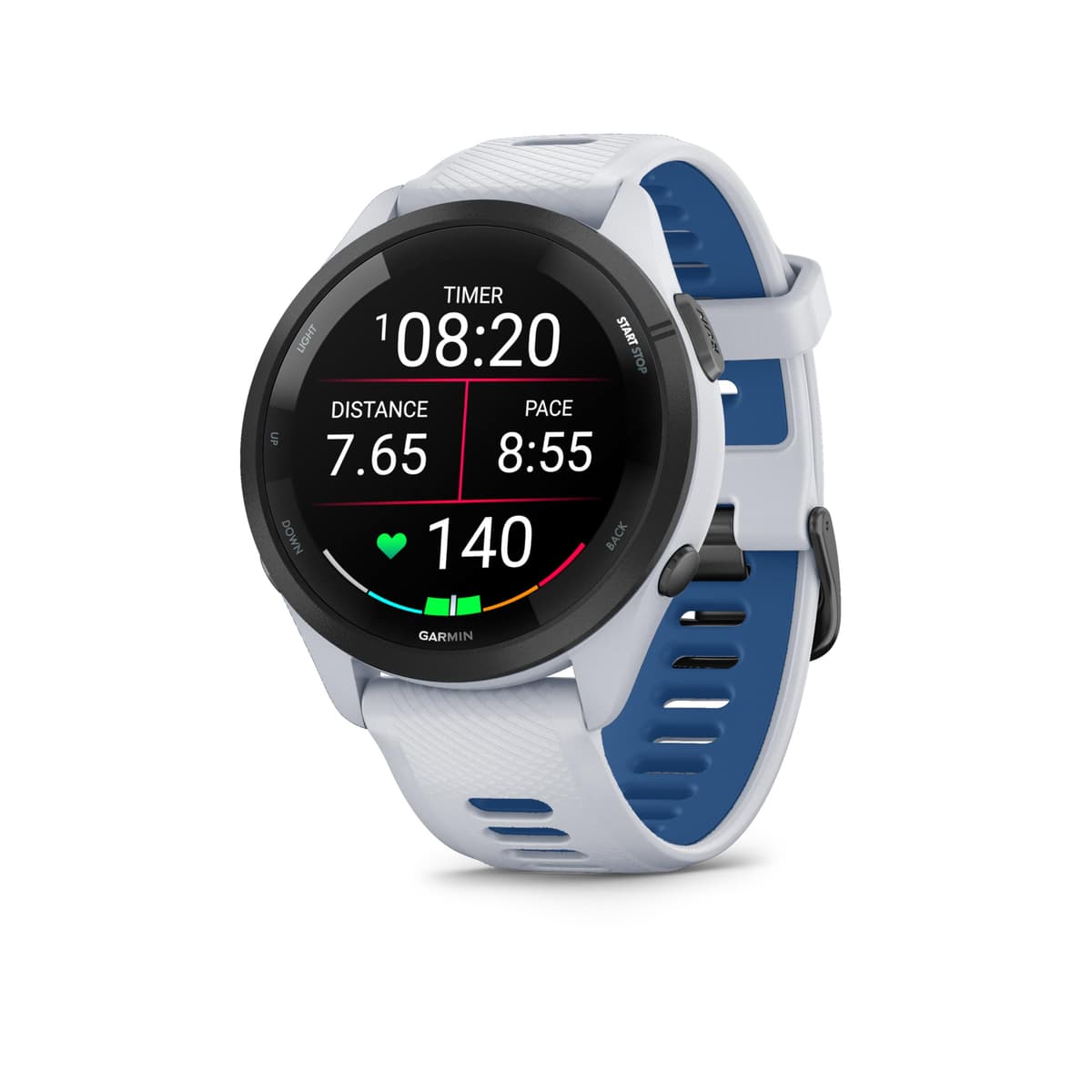 Garmin Forerunner 265 Reloj Inteligente para Correr con GPS, Pantalla Táctil AMOLED, Métricas Optimizadas, Planes de Entrenamiento, Pay, Música, Autonomía de 13 Días, Blanco — view 2