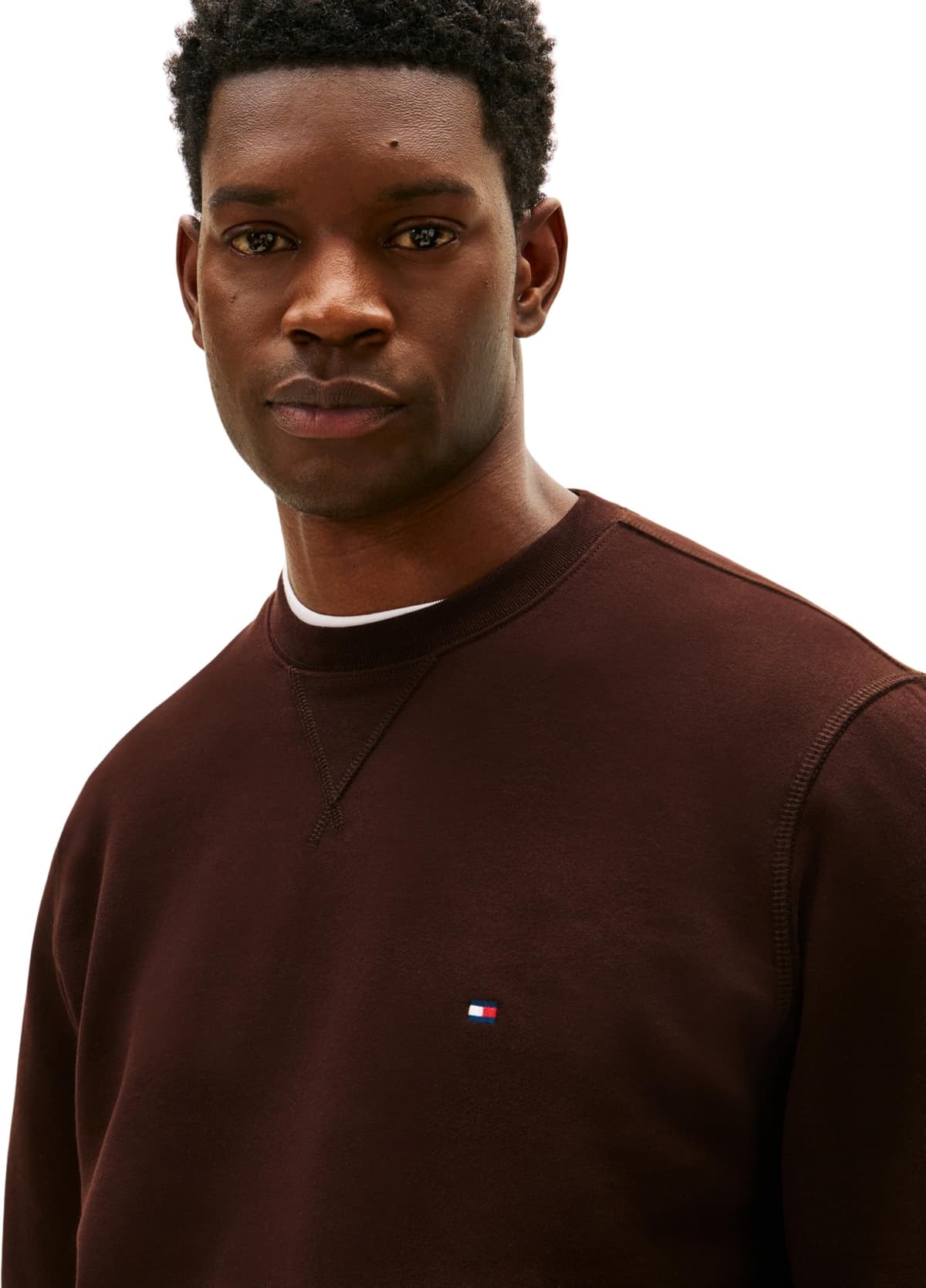Tommy Hilfiger Adaptive ESS Seasonal Fleece Crewneck Mw0mw40000 Sudadera sin Botones Hombre (Pack de 1) — view 3
