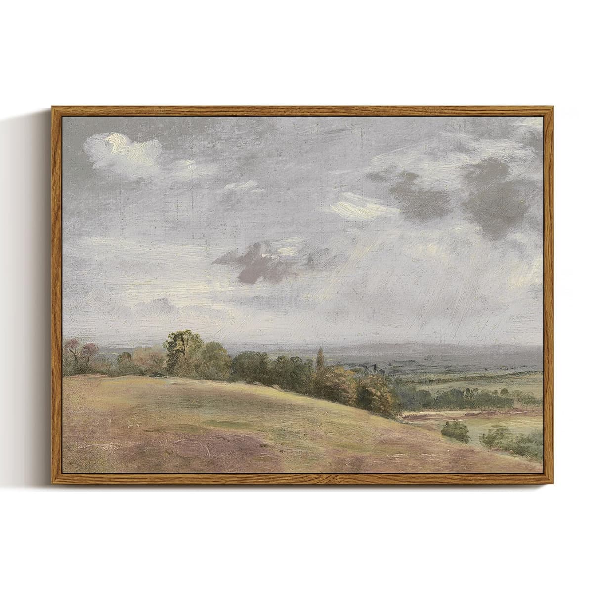 InSimSea Framed Canvas Wall Art, Meadow with Flowers Painting, Landscape for Living Room, Bedroom, Home, Bathroom Decor, 8x10 — view 87
