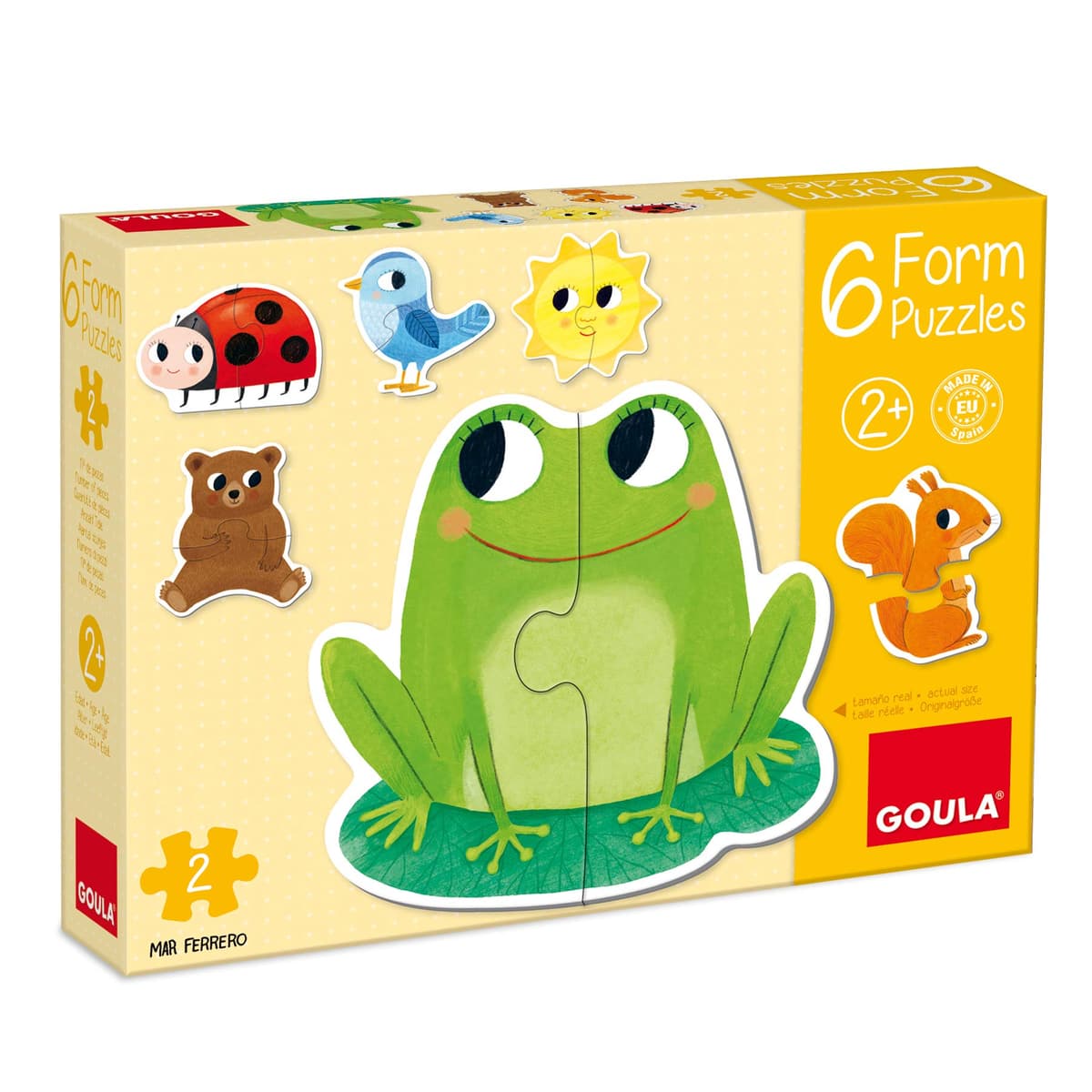 Goula, 6 Form Puzzles, Puzle de cartón de Piezas Grandes a Partir de 2 años, Multicolor — view 4