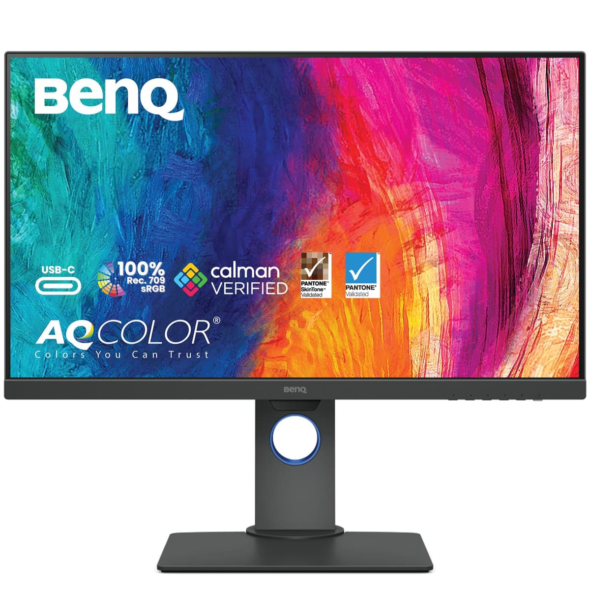 BenQ PD2705U 4K 27” Monitor for Designer, IPS, AQCOLOR, 99% sRGB, 99% Rec. 709, Delta E ≤ 3, Factory Calibrated, Uniformity, 65W USB-C, HDMI, DP, KVM, Compatible with MacBook — view 20