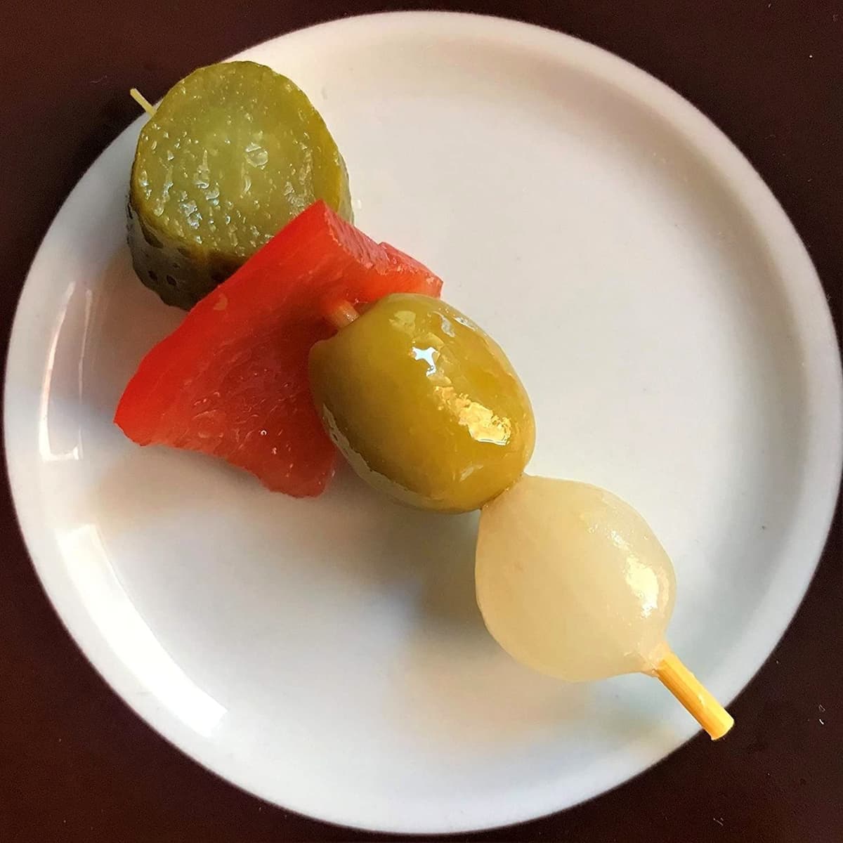 TORERAS Aceitunas - Banderillas de Aceituna, Olivas, Cebolla, Pepinillos en Vinagre, Guindilla, Pimiento - Toreras Tradicionales – Fabricado en España – Pack de 2 - Sin Picante, Sabor Tradicional — view 3