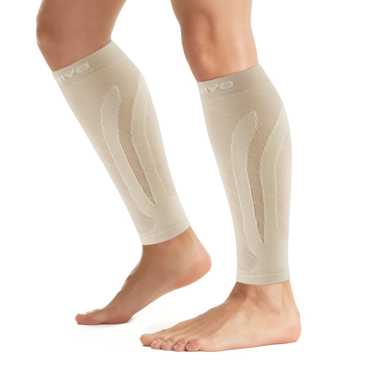 CAMBIVO Medias Compresivas 2 Pares, Calcetines Compresion Mujer Hombre, Mangas de Compresión para Deporte, Running, Ciclismo, Trabajo, Vuelo — view 11