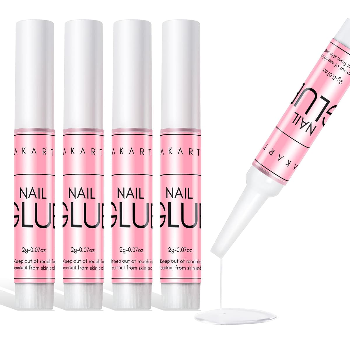 Makartt Nail Glue Extra Strong for Nail Tips, 5s Dries Quickly, 10Pcs Press on Nail Glues for Acrylic Nails and Broken Nails, Professional Super False Nail Glue Long Lasting, No Nail Lamp Needed — view 12