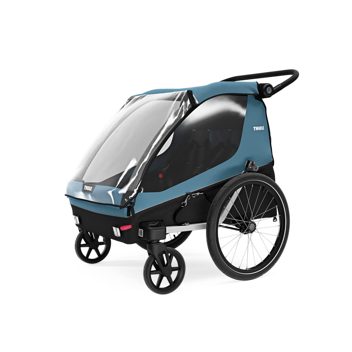 Thule, Courier, 2 Seater Bike Trailer, Blu, U, Unisex-Adult — view 2